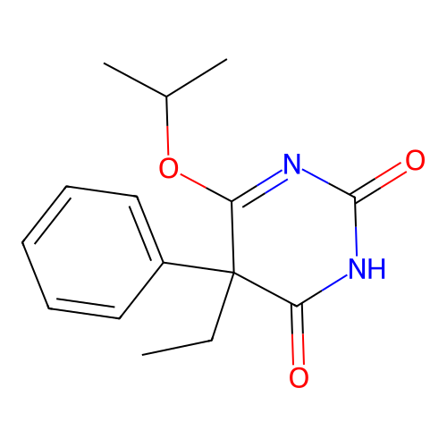 Uracil, 5-ethyl-6-isopropoxy-5-phenyl- structure