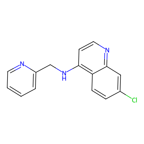 7-chloro-N-(pyridin-2-ylmethyl)quinolin-4-amine structure