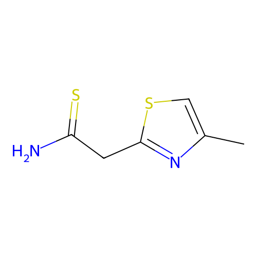 4-Methyl-2-thiazoleethanethioamide structure