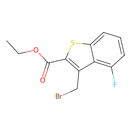 Ethyl 3-(bromomethyl)-4-fluoro-1-benzothiophene-2-carboxylate structure