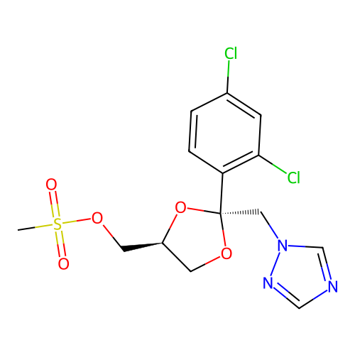 Itraconazole Impurity 17 structure