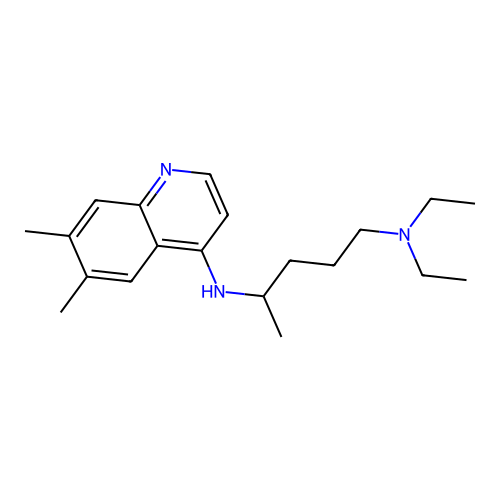 N~4~-(6,7-Dimethylquinolin-4-yl)-N~1~,N~1~-diethylpentane-1,4-diamine structure