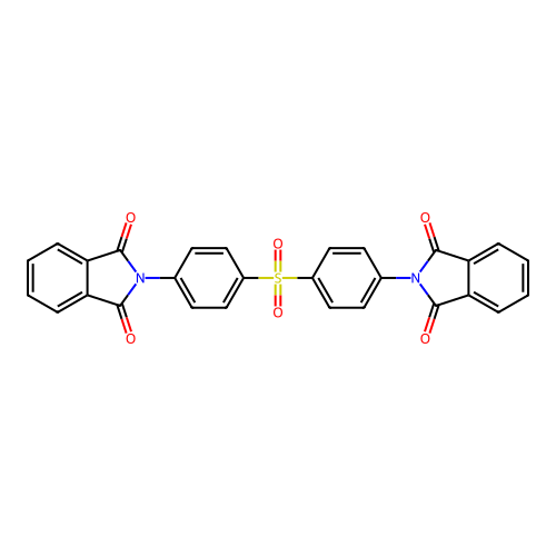 2,2'-[Sulfonyldi(4,1-phenylene)]di(1H-isoindole-1,3(2H)-dione) structure