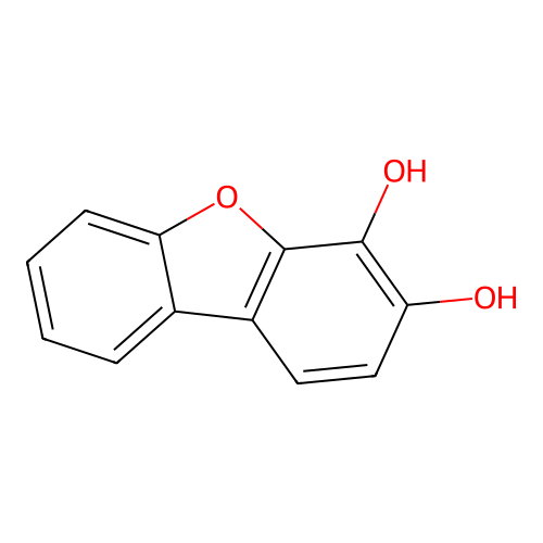 Dibenzofuran-3,4-diol structure