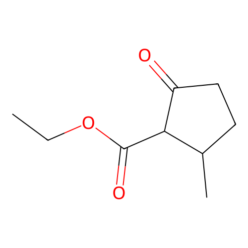 Ethyl 2-methyl-5-oxocyclopentane-1-carboxylate structure