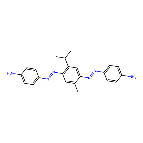 4,4'-{[2-Methyl-5-(2-propanyl)benzene-1,4-diyl]di-2,1-diazenediyl}dianiline structure