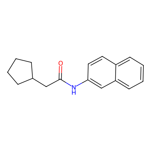 2-cyclopentyl-N-(2-naphthyl)acetamide structure