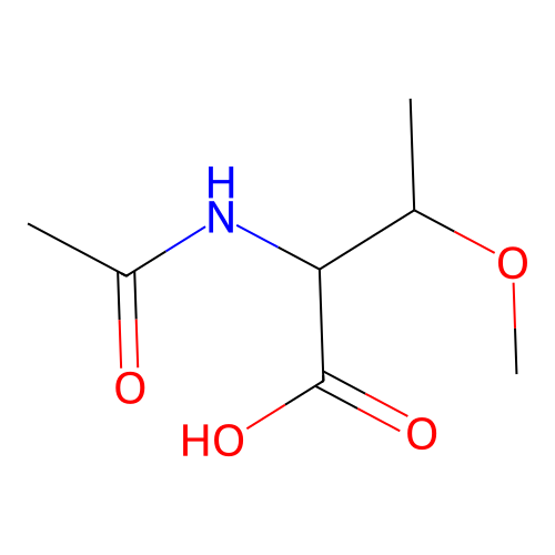 2-乙酰氨基-3-甲氧基丁酸 structure