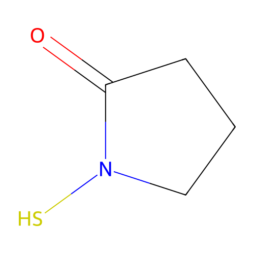1-Mercaptopyrrolidin-2-one structure