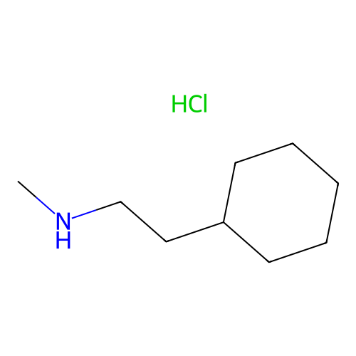 Methyl-beta-cyclohexylethylamine hydrochloride structure