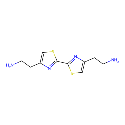 2-[2-[4-(2-Aminoethyl)-1,3-thiazol-2-yl]-1,3-thiazol-4-yl]ethanamine structure