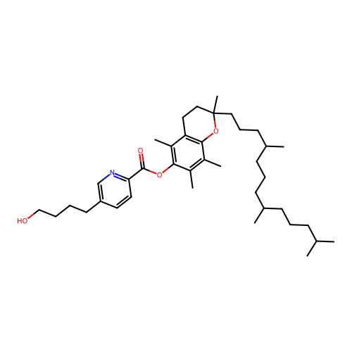dl-alpha-Tocopheryl 5-benzyloxypicolinate structure