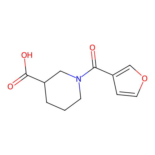 1-(furan-3-carbonyl)piperidine-3-carboxylic Acid structure