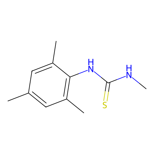 1-Methyl-3-(2,4,6-trimethylphenyl)thiourea structure