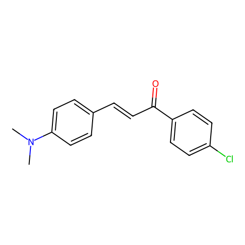 1-(4-Chlorophenyl)-3-(4-dimethylaminophenyl)-1-oxoprop-2-ene structure