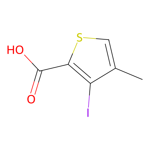 3-Iodo-4-methylthiophene-2-carboxylic acid structure