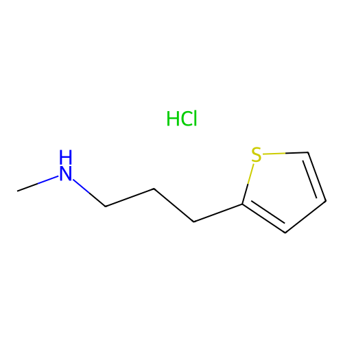 N-Methyl-2-thiophenepropylamine, hydrochloride structure