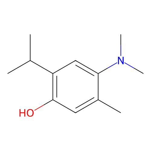 4-(Dimethylamino)-2-isopropyl-5-methylphenol structure
