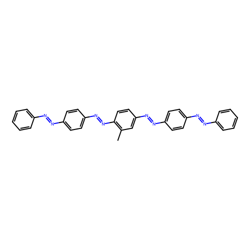 1,1'-[(2-Methylbenzene-1,4-diyl)bis(2,1-diazenediylbenzene-4,1-diyl)]bis(phenyldiazene) structure