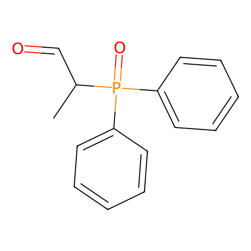 Propanal, 2-(diphenylphosphinyl)- structure