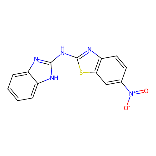 N-(1H-benzimidazol-2-yl)-6-nitro-1,3-benzothiazol-2-amine structure