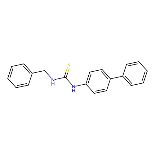 1-Benzyl-3-(biphenyl-4-yl)thiourea structure