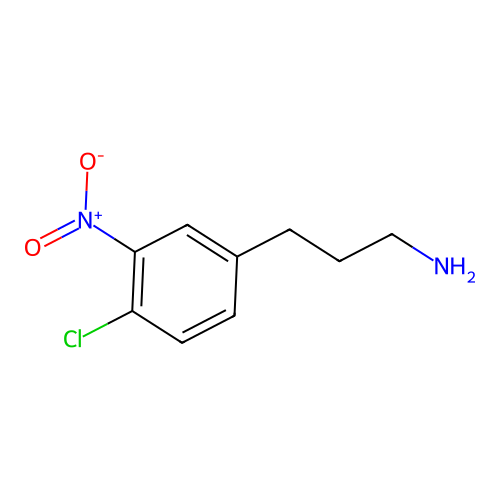 3-(4-Chloro-3-nitrophenyl)propan-1-amine structure