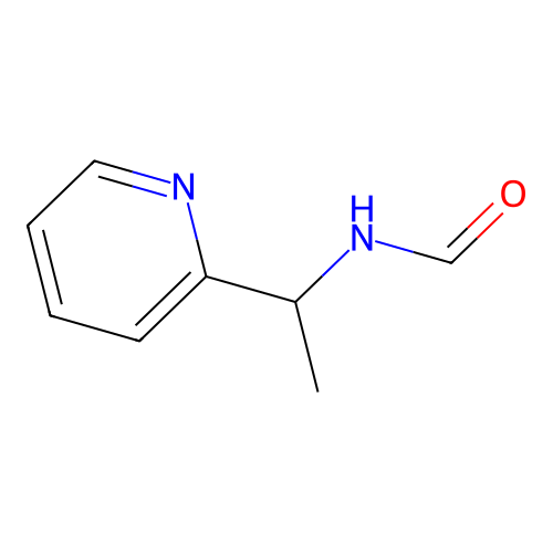 N-(1-pyridin-2-ylethyl)formamide structure