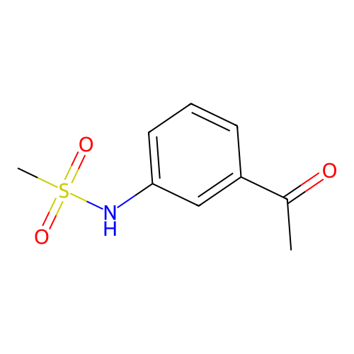 N-(3-acetylphenyl)methanesulfonamide structure