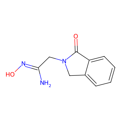 2H-Isoindole-1-ethanimidamide, 1,3-dihydro-N-hydroxy-1-oxo- structure