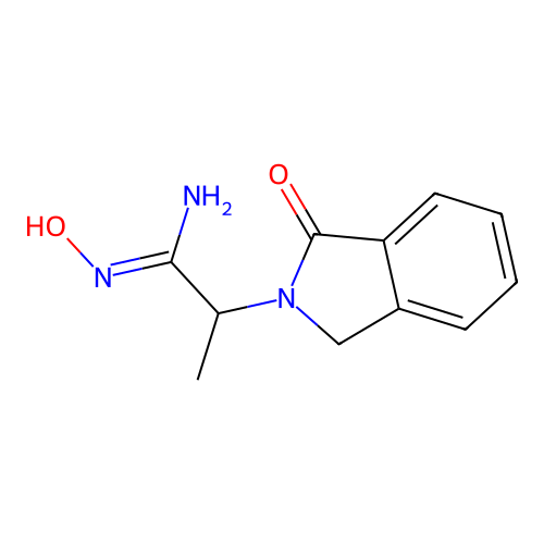 N-Hydroxy-2-(1-oxo-1,3-dihydro-2H-isoindol-2-yl)propanimidamide structure