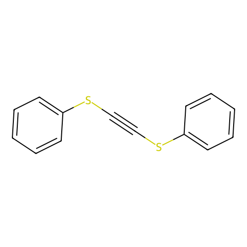 Benzene, 1,1'-[1,2-ethynediylbis(thio)]bis- structure