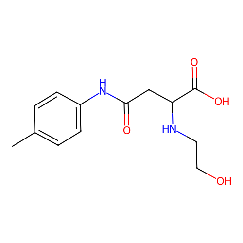 2-((2-Hydroxyethyl)amino)-4-oxo-4-(p-tolylamino)butanoic acid structure