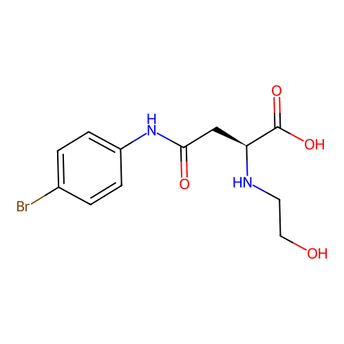 N4-(4-Bromophenyl)-N2-(2-hydroxyethyl)-L-asparagine structure