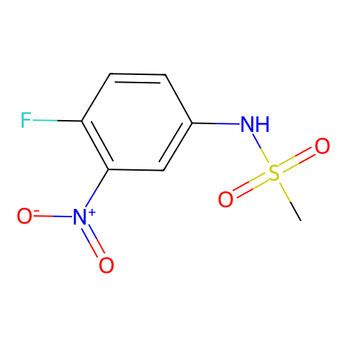 N-(4-fluoro-3-nitrophenyl)methanesulfonamide structure