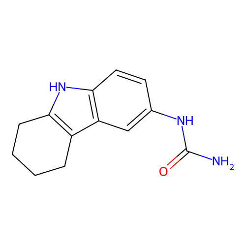 6,7,8,9-tetrahydro-5H-carbazol-3-ylurea structure