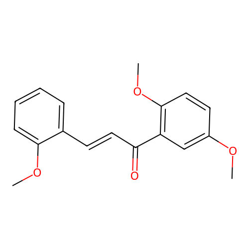 (2E)-1-(2,5-Dimethoxyphenyl)-3-(2-methoxyphenyl)prop-2-en-1-one structure