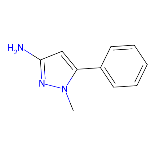1-methyl-5-phenyl-1H-pyrazol-3-amine structure