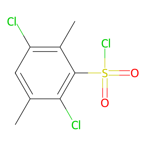 2,5-Dichloro-3,6-dimethylbenzenesulfonyl chloride structure