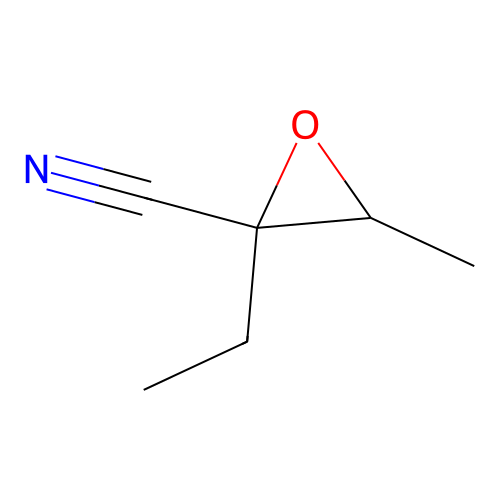 2-乙基-3-甲基环氧乙烷-2-甲腈 structure