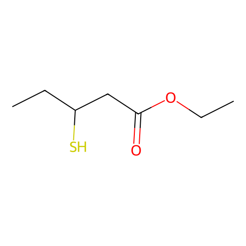 Ethyl 3-sulfanylpentanoate structure