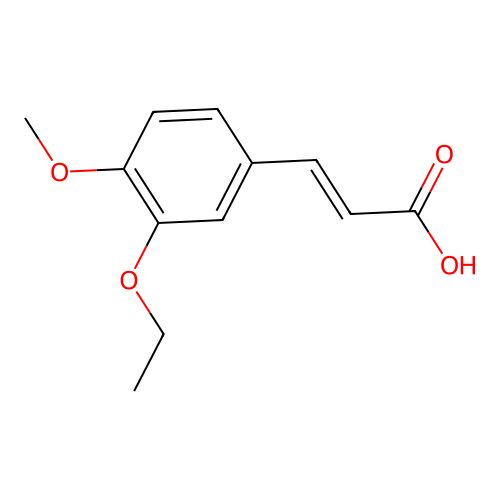 3-(3-Ethoxy-4-methoxyphenyl)prop-2-enoic acid structure