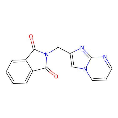 2-(Imidazo[1,2-a]pyrimidin-2-ylmethyl)-1H-isoindole-1,3(2H)-dione structure