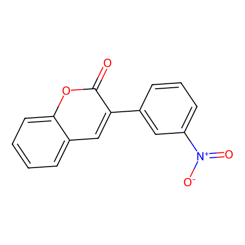 3-(3-Nitrophenyl)chromen-2-one structure