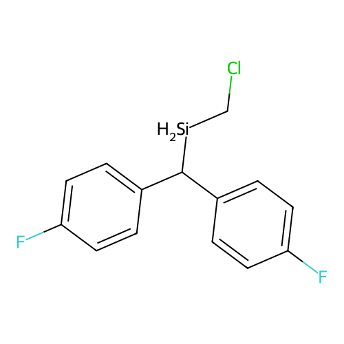 (Chloromethyl)bis(4-fluorophenyl)methylsilane structure