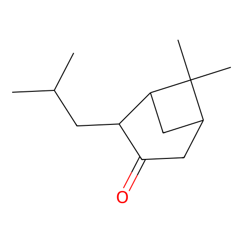 Bicyclo[3.1.1]heptan-3-one, 6,6-dimethyl-2-(2-methylpropyl)- structure