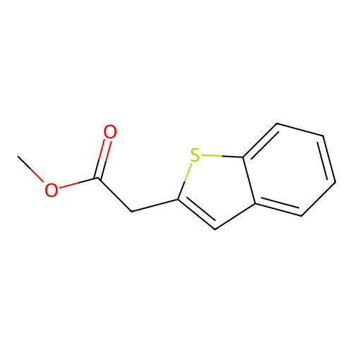 Methyl 2-benzo[b]thiophen-2-ylacetate structure