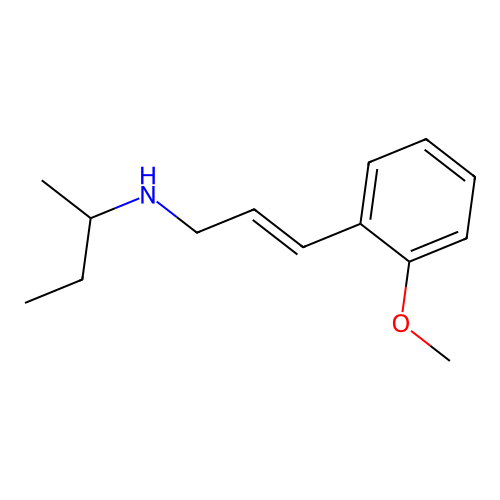 N-[3-(2-methoxyphenyl)prop-2-enyl]butan-2-amine structure