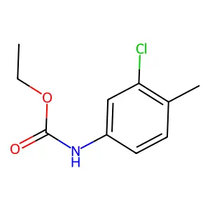 Ethyl 3-chloro-4-methylcarbanilate structure