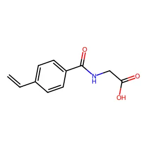 Glycine, N-(4-ethenylbenzoyl)- structure